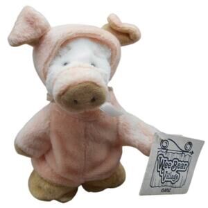 Ganz Wee Bear Village Mudford H3132 Bear in Pig Costume 1999 Vintage Plush